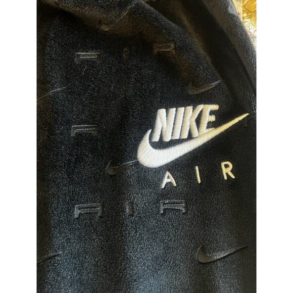 Nike Air Velour 2pc Allover Logo Track Suit Zip Jacket Mid Rise Pants 3x - Picture 13 of 14